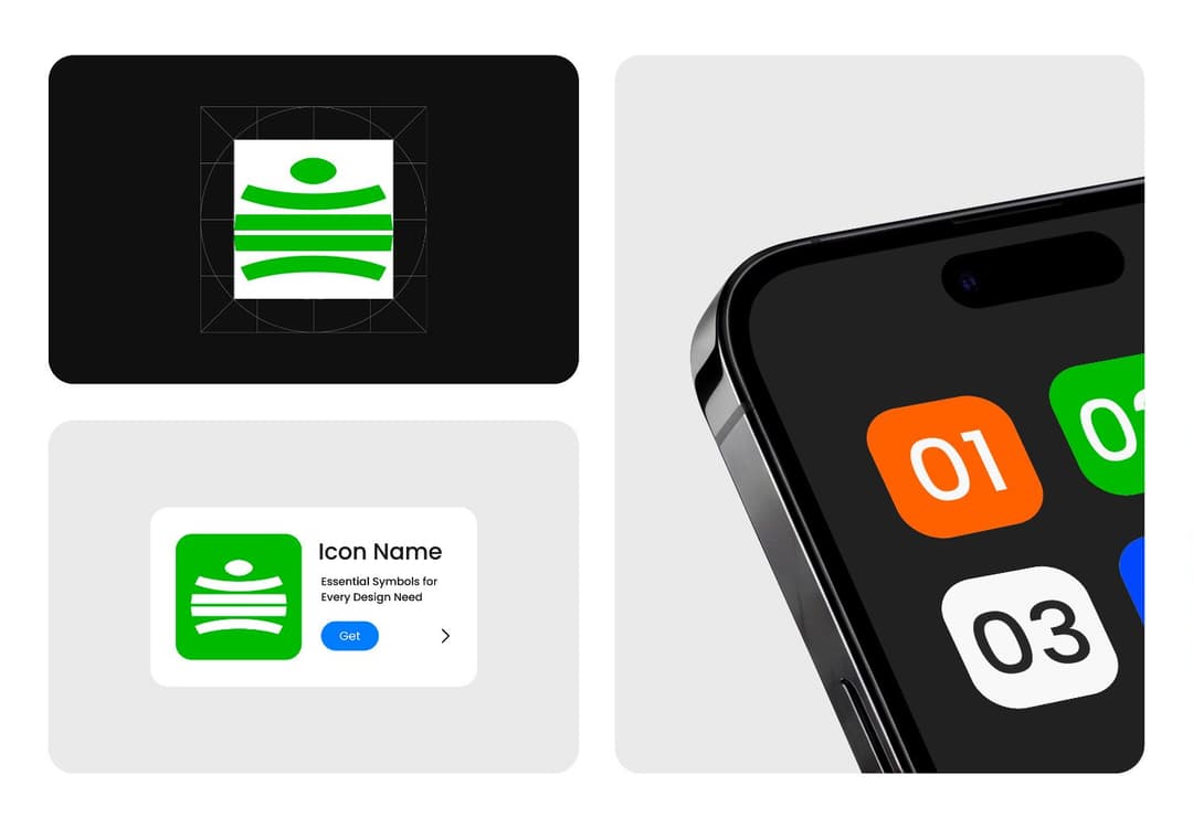 Editable App Icon Mockup