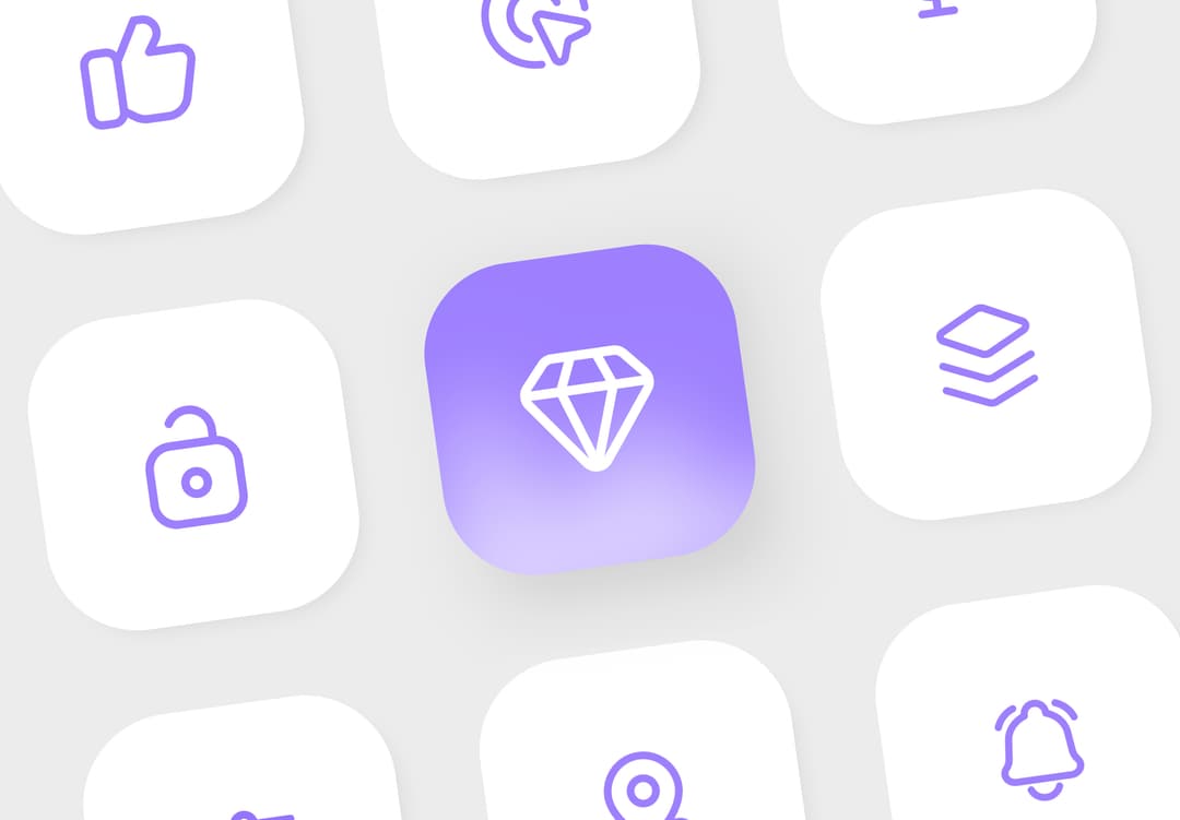 Realistic App Icon Presentation Mockup for UI & App Design