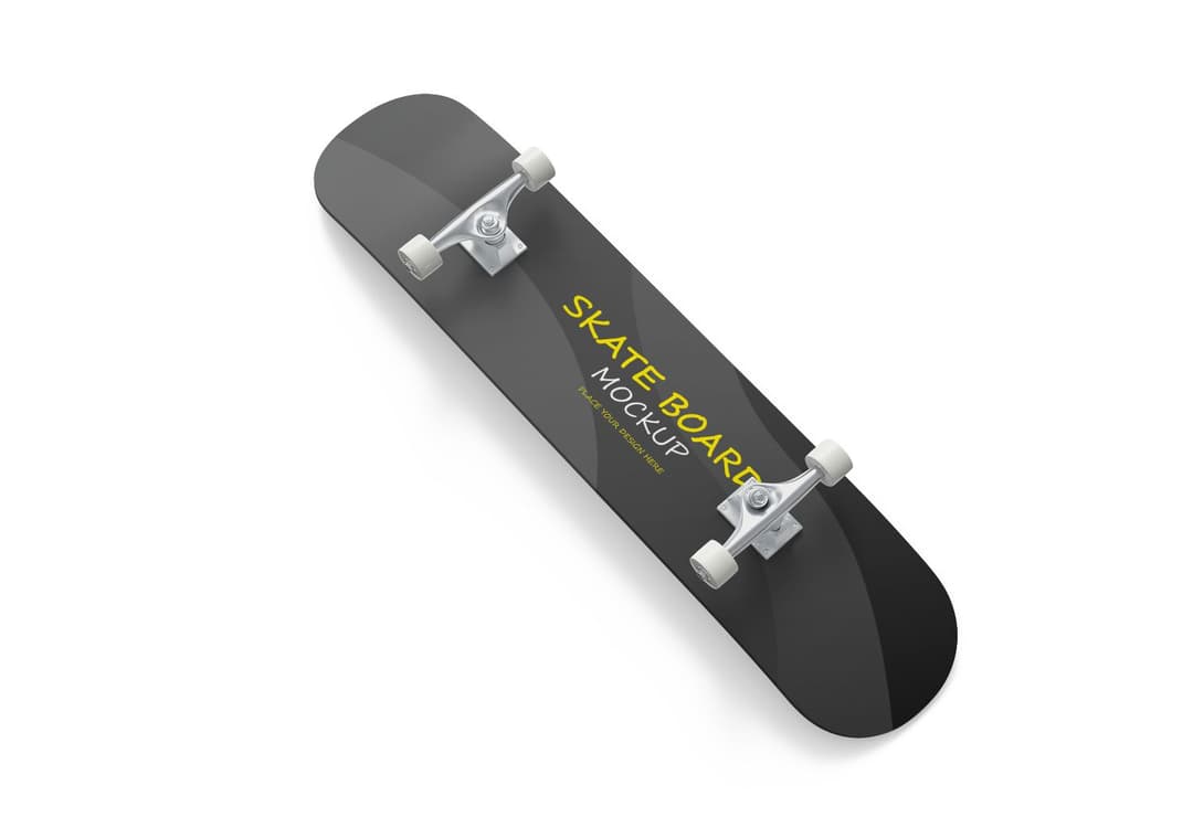Skateboard Deck Mockup - Clean Design for Branding & Streetwear Merch