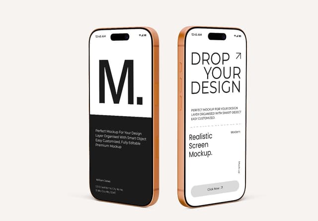 iPhone 17 Pro Dual Display Mockup