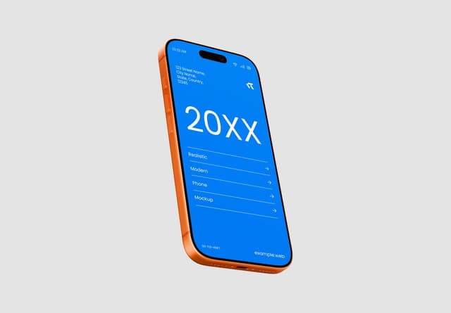iPhone 17 Pro Floating Angles Mockup