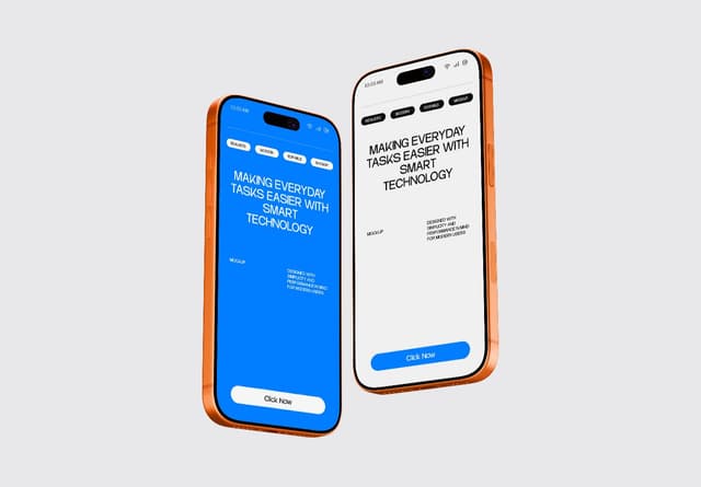 iPhone 17 Pro Dual UI Mockup