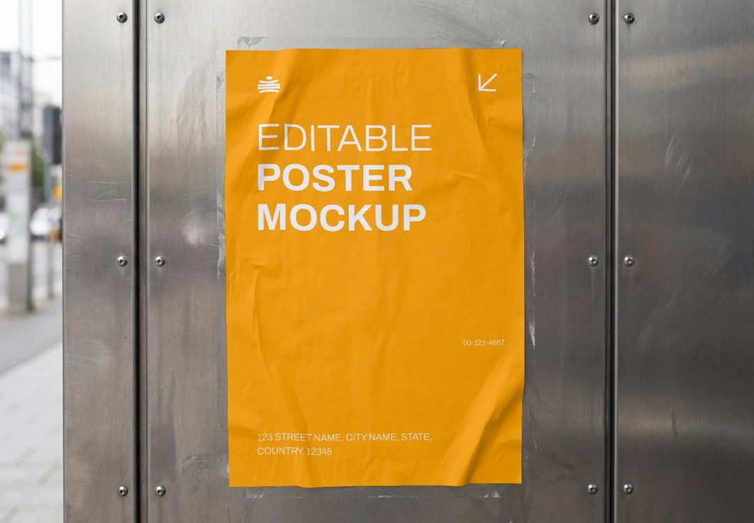 Urban Street Poster Wall Mockup
