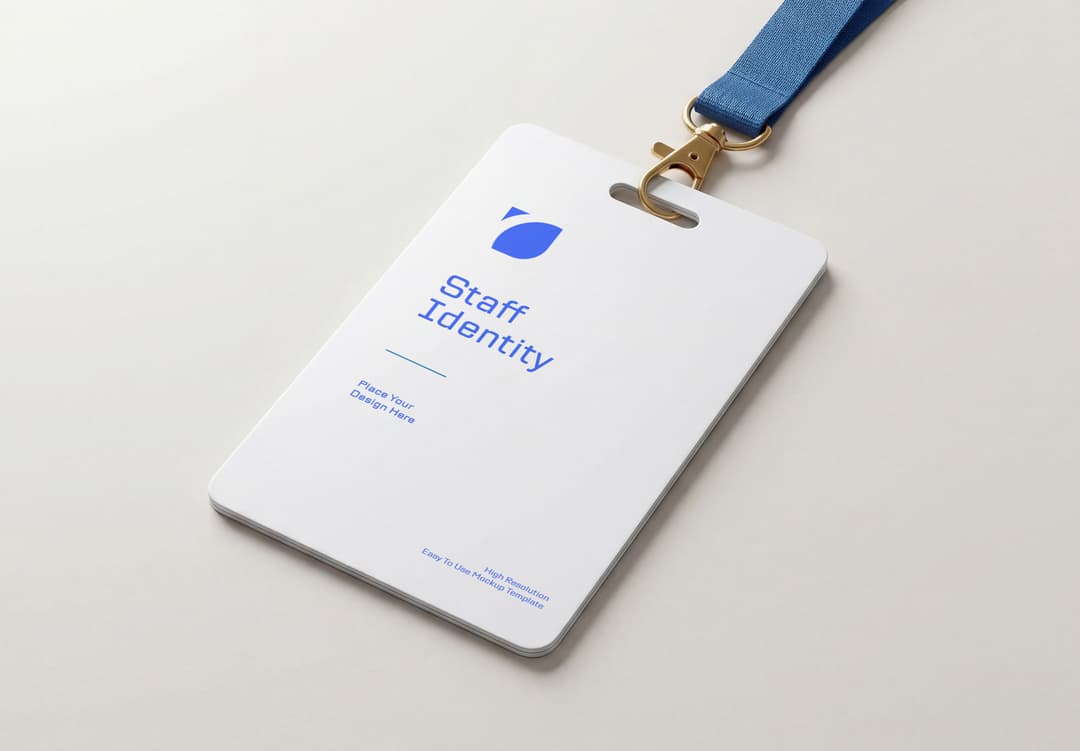 Staff ID Card Mockup