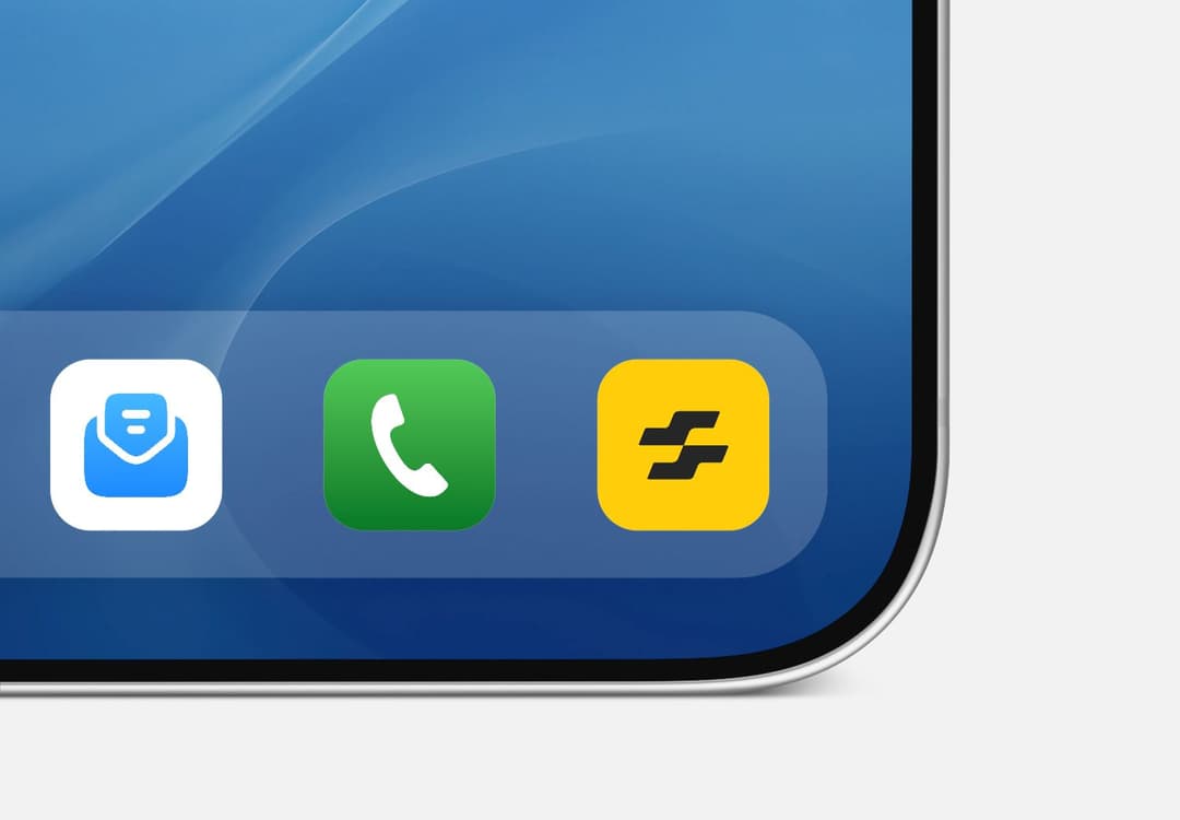 Mobile App Dock Icon Mockup