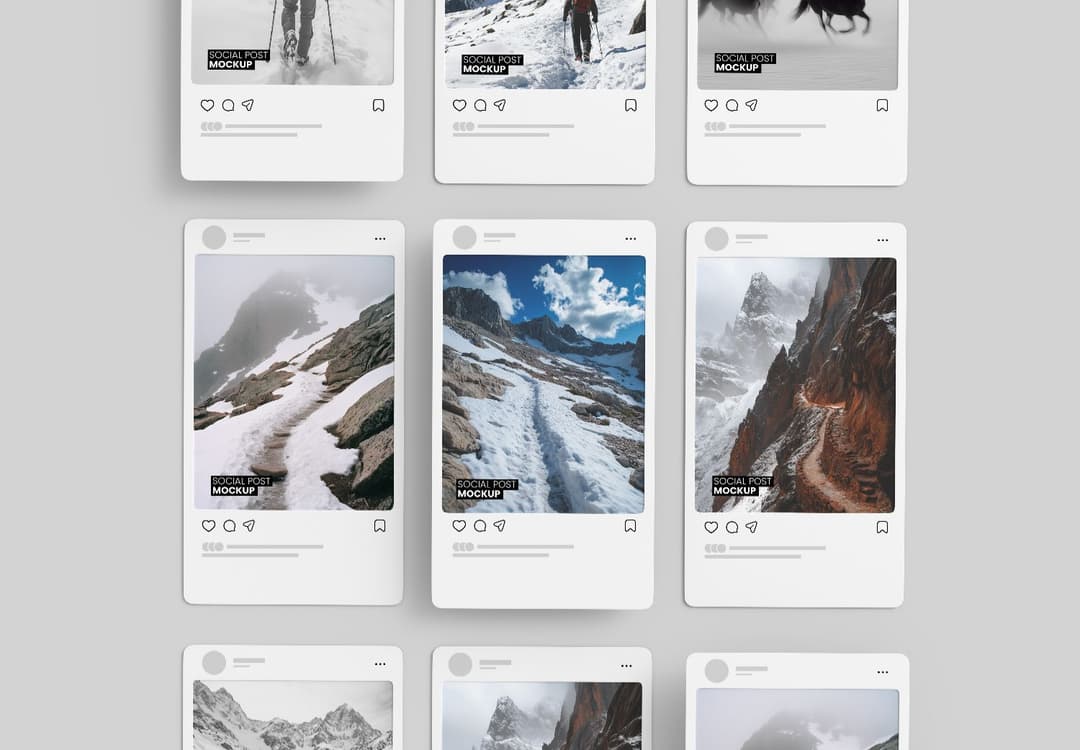 Social Media Post Multi Photo Mockup