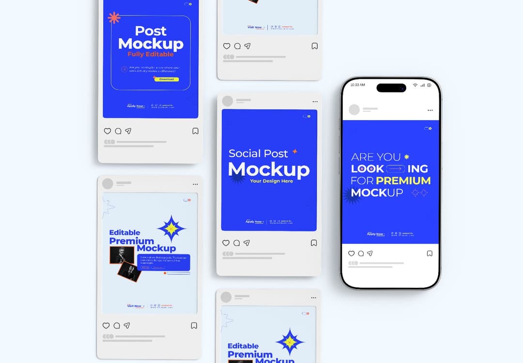Social Media Post Mockup's