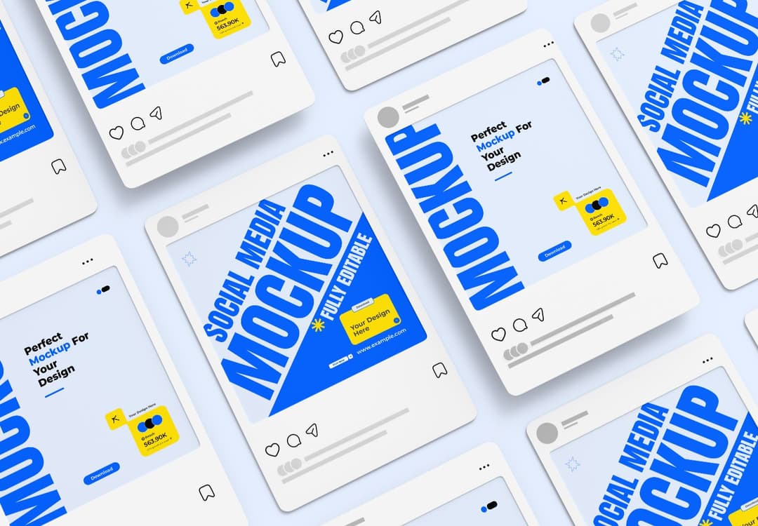 Social Media Feed Post Design Mockup