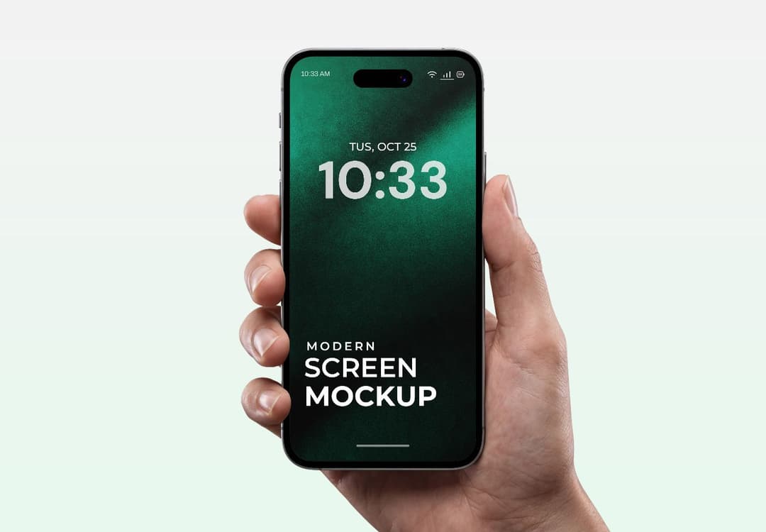 Hand Holding Smartphone