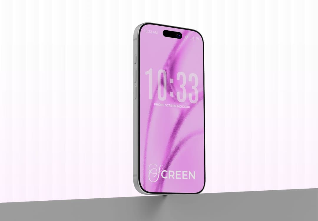 Single Smartphone Screen Mockup