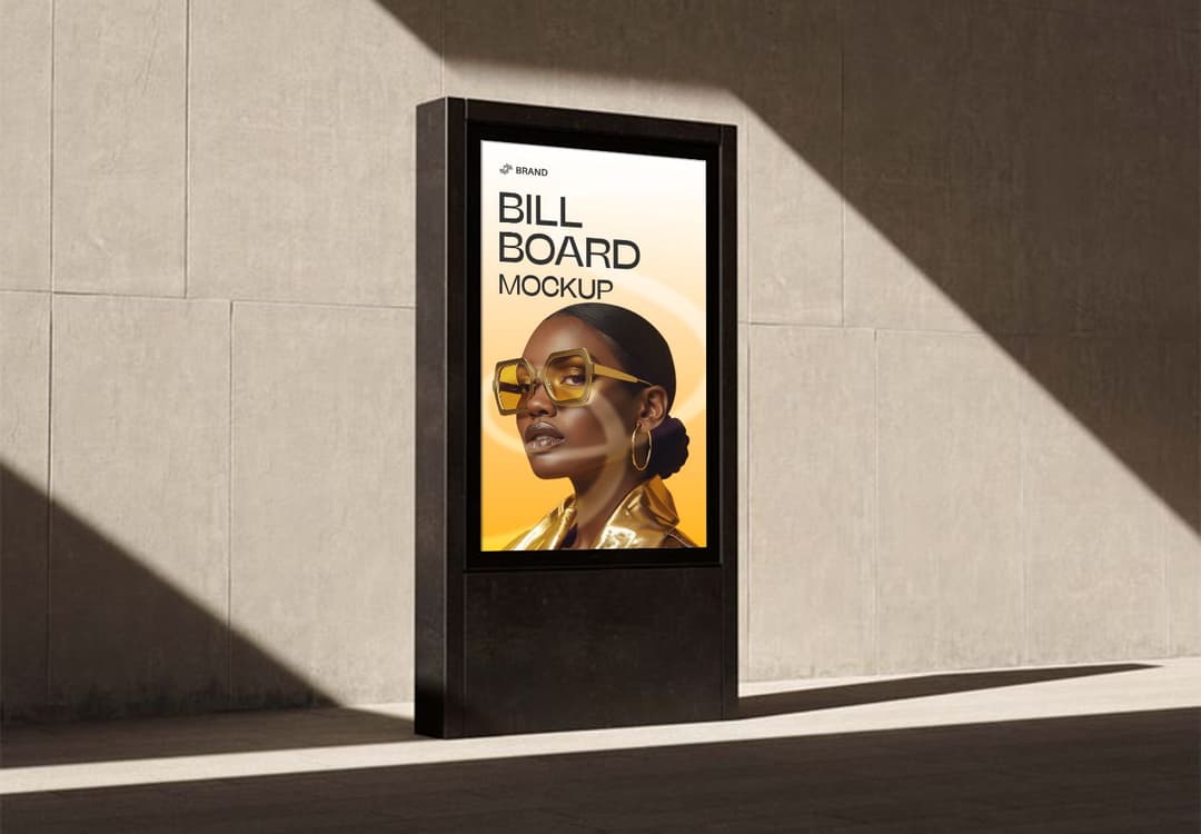 Outdoor Billboard Poster Mockup Urban Wall Display