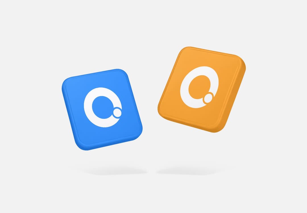 Floating App Icon Pair Mockup