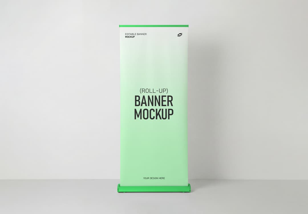 Roll-Up Banner Stand Mockup