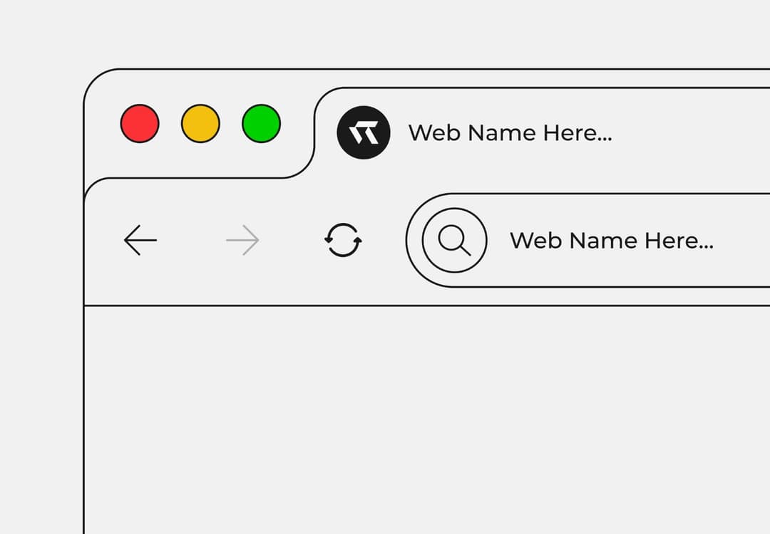 Browser Website Wireframe Mockup
