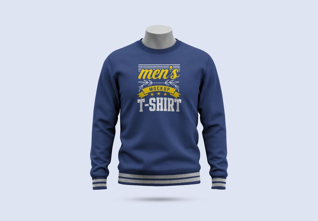 Floating Men's Sweatshirt Mockup