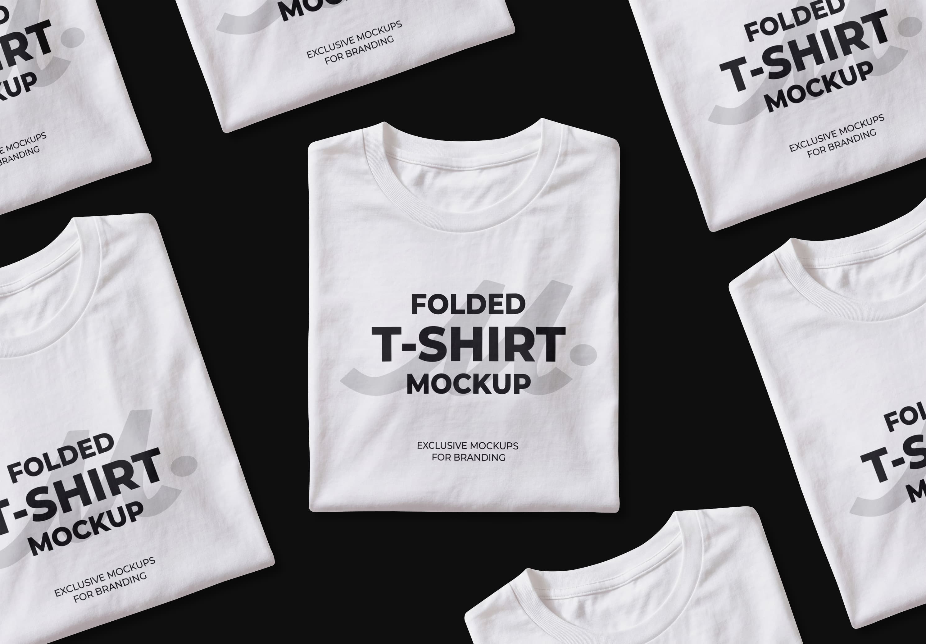 Realistic Folded T-Shirt Mockup for Apparel Branding | MockupHive