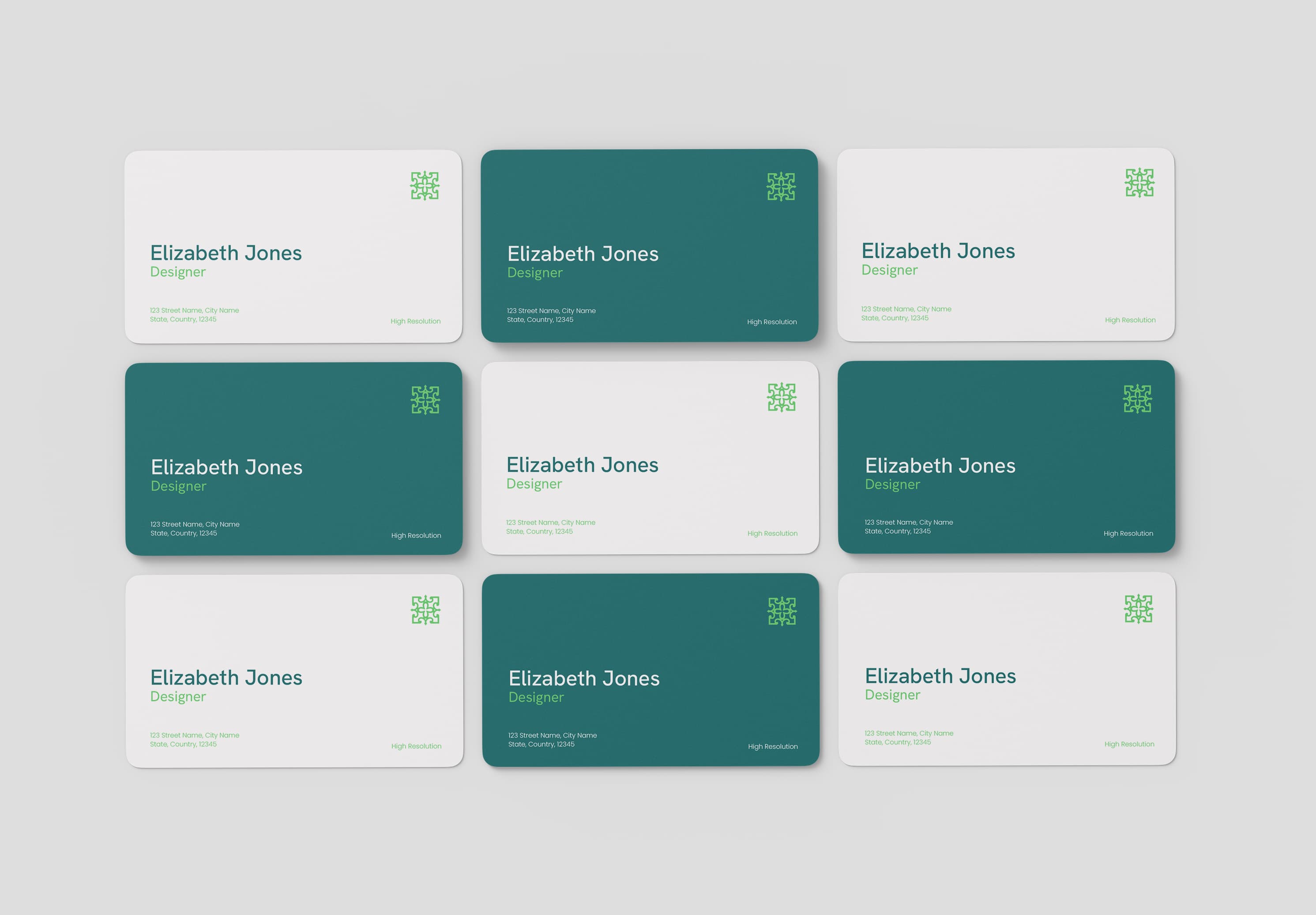 Modern Realistic Minimalist Business Card Mockup | MockupHive