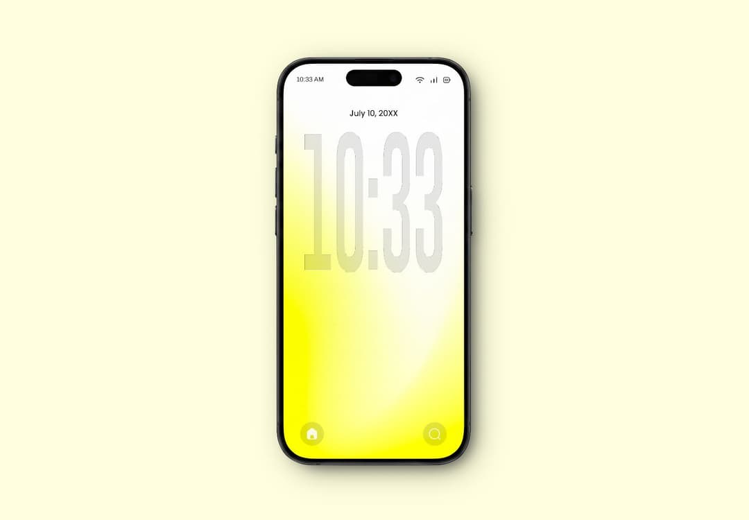 Realistic Phone Display Mockup