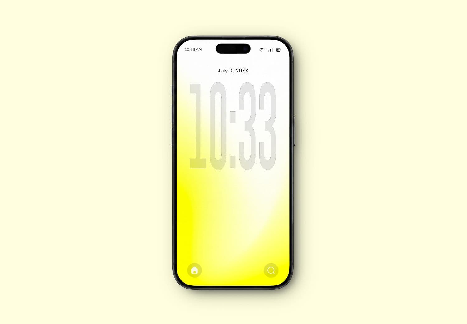 Realistic Phone Display Mockup