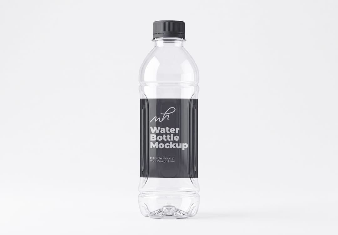 Plastic Water Bottle Mockup | MockupHive