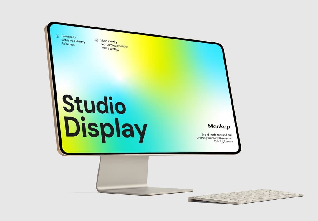Desktop Screen Mockup for Website and UI Presentation