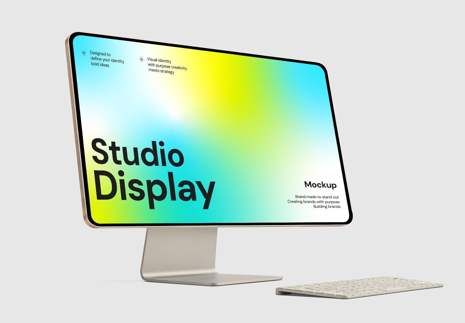 Desktop Screen Mockup for Website and UI Presentation