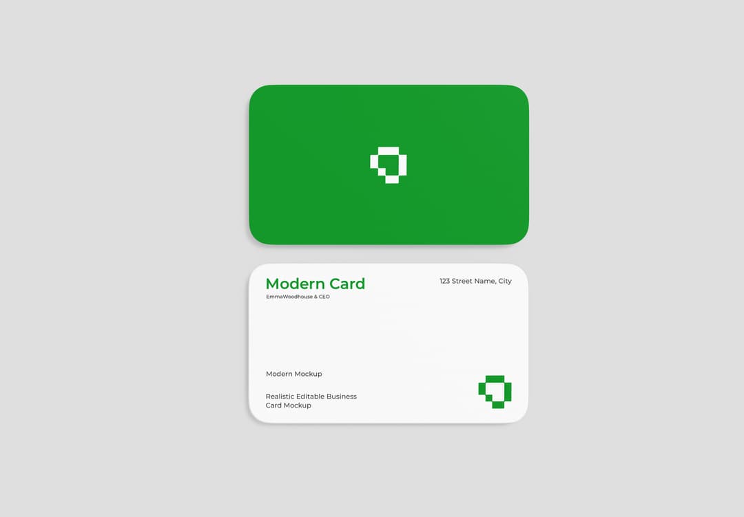 Modern Business Card Mockup | MockupHive