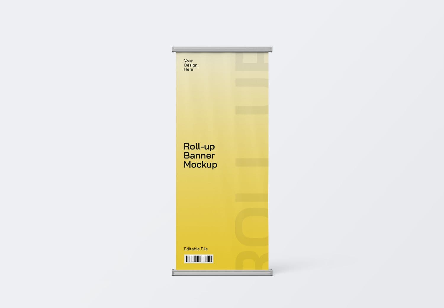 Minimal Roll Up Banner Mockup