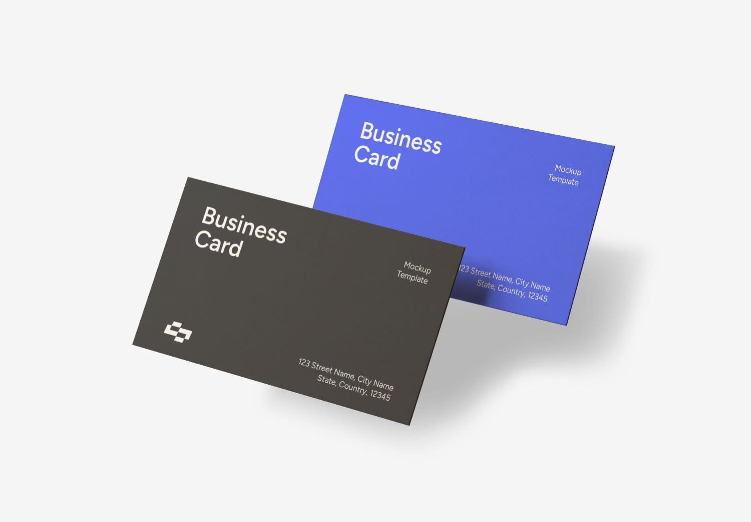 Floating Business Card Presentation Mockup