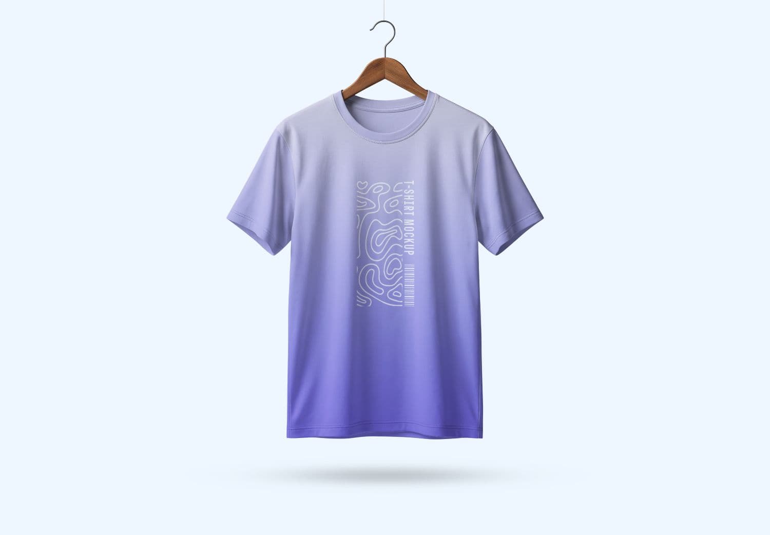 Front View Hanging T-Shirt Mockup