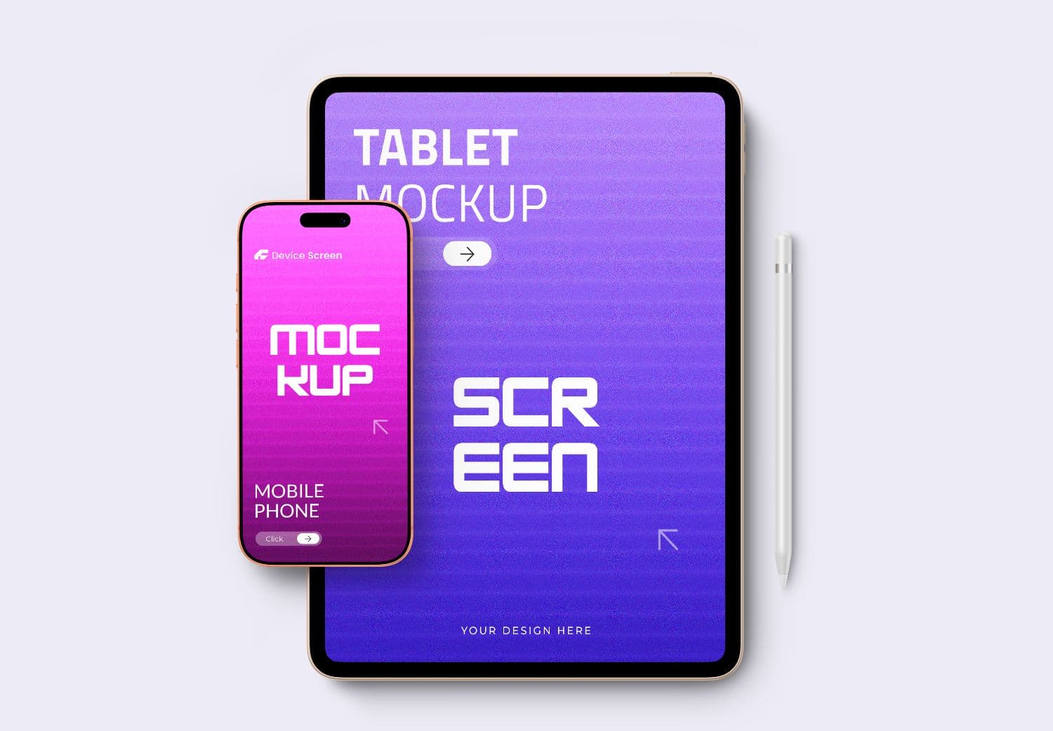 Premium Multi-Device Mockup with Tablet and Phone