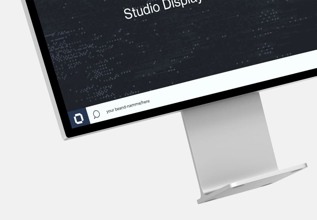 Realistic Studio Display Mockup