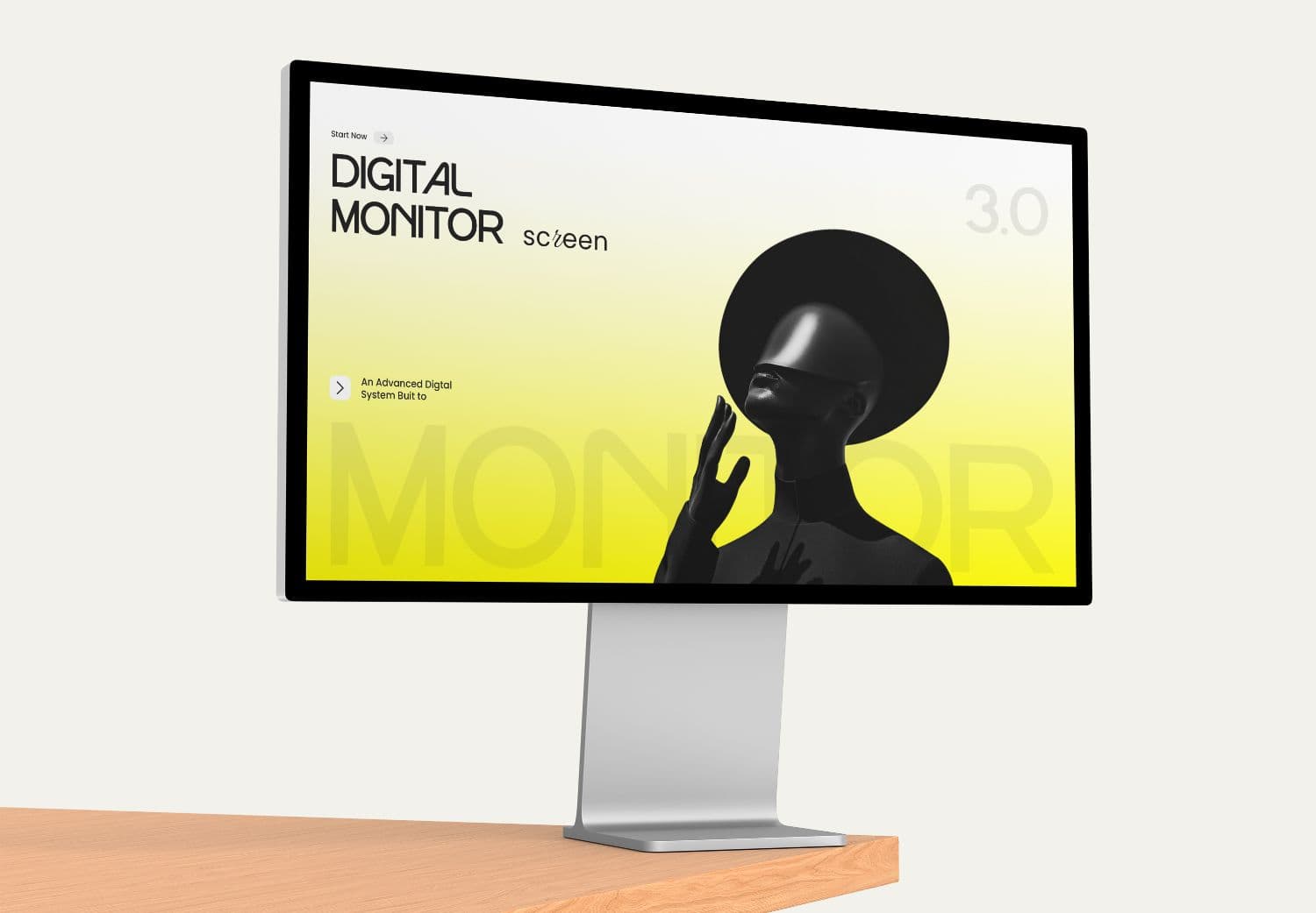 Studio Display Monitor Mockup