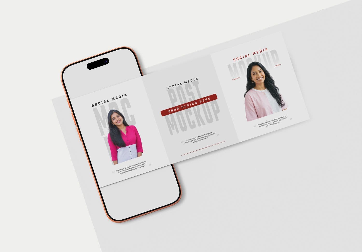 Social Media Post Mockup – Modern Carousel Presentation
