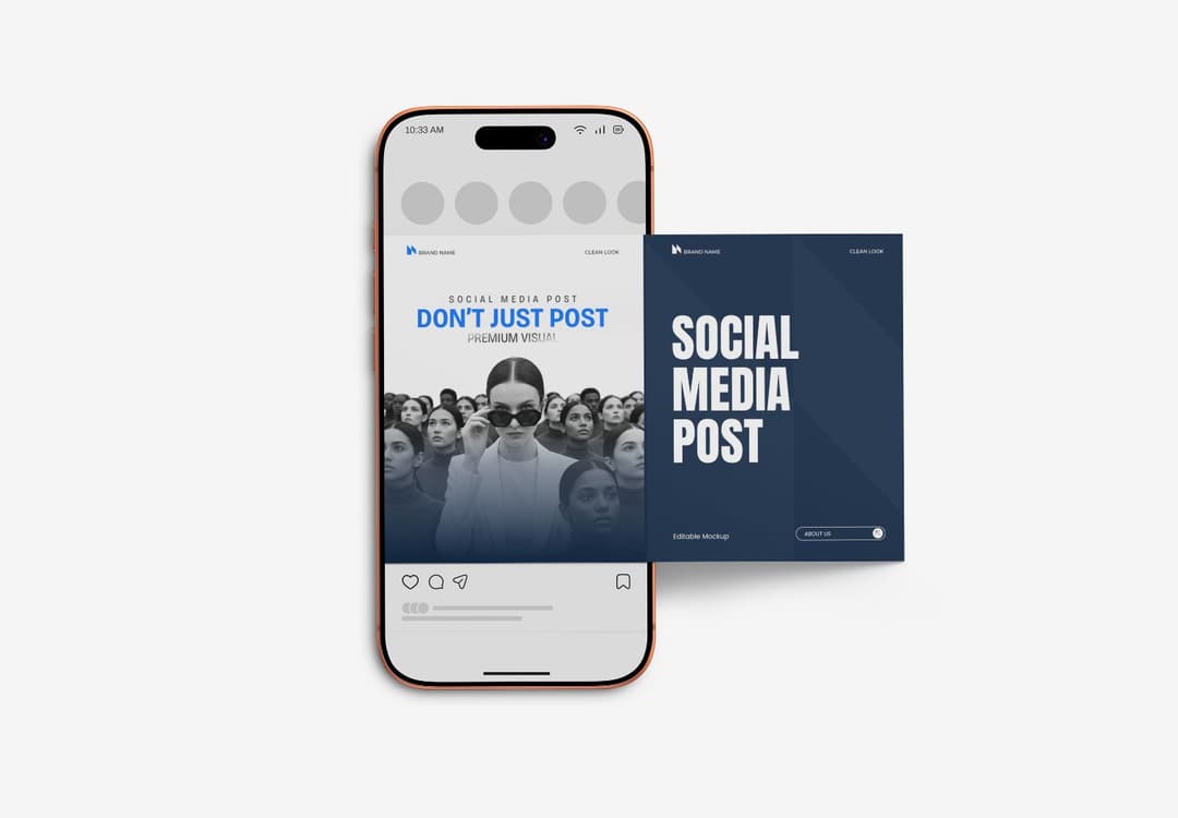 Modern Social Media Post Mockup PSD