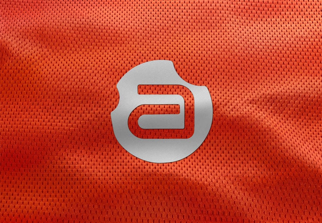 Metallic Logo Mockup on Sports Jersey Fabric