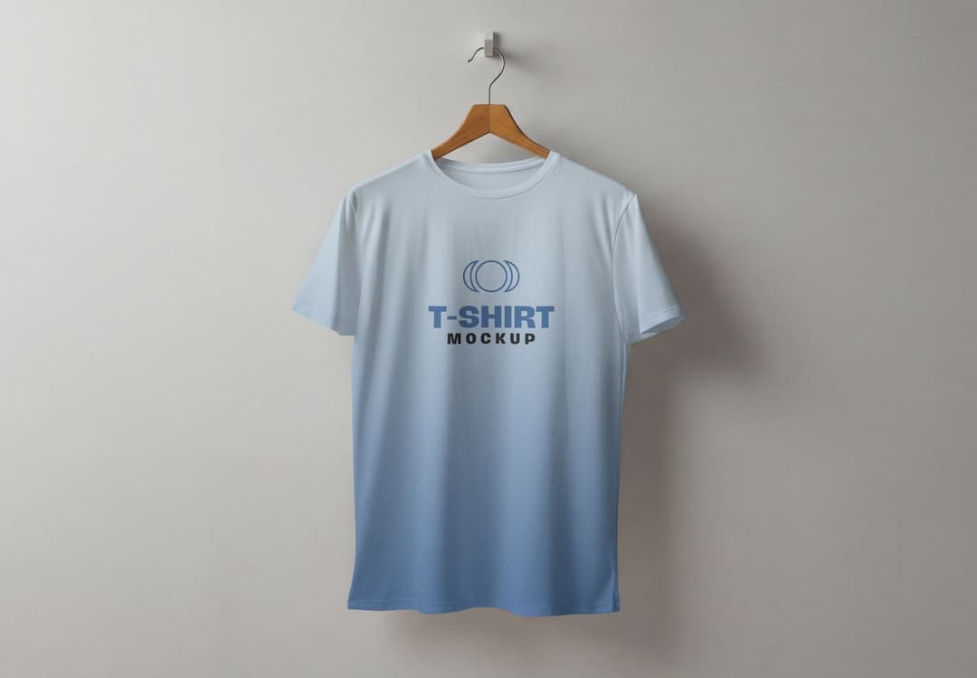 Wall Hanging T-Shirt Mockup