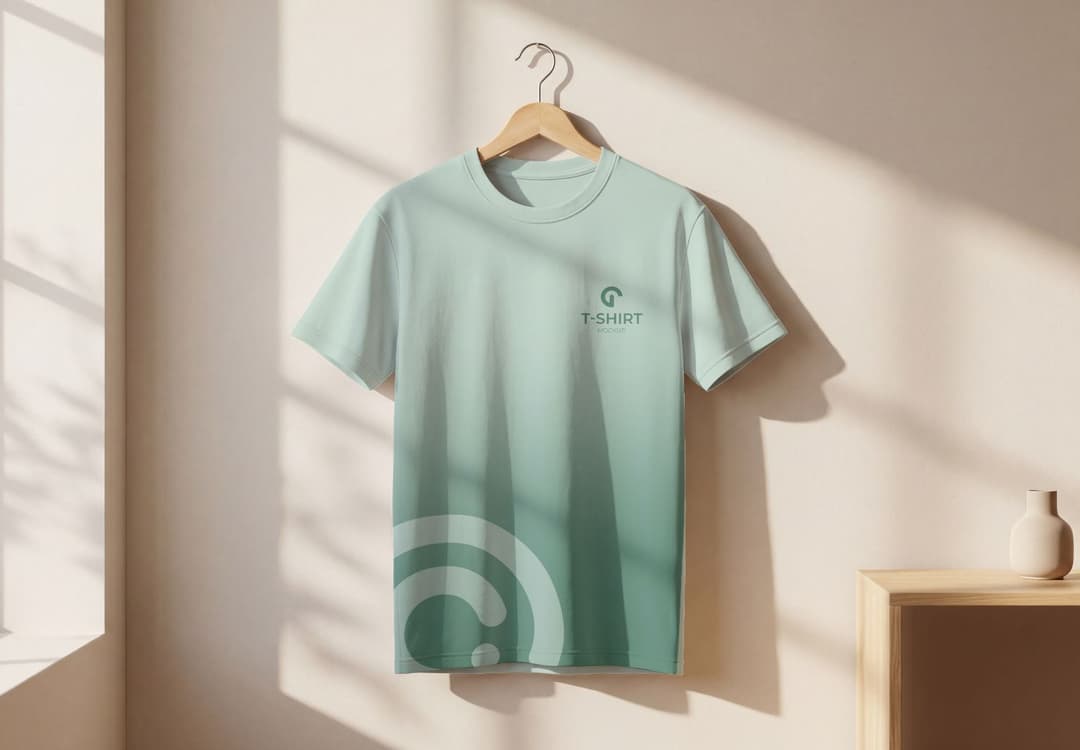 Minimalist T-Shirt Display Mockup PSD