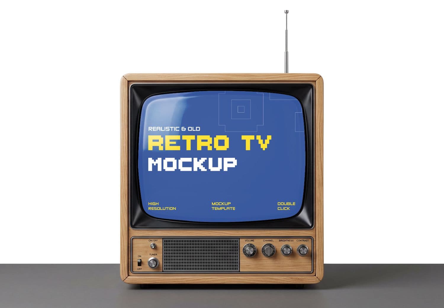 Editable Retro TV Mockup