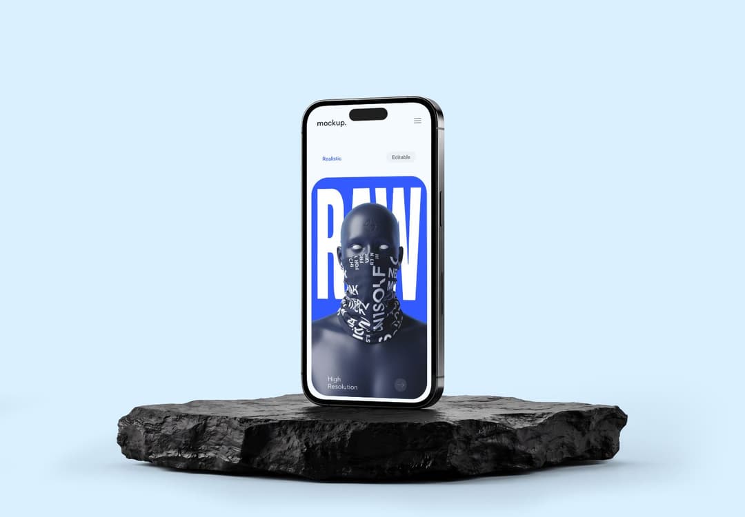 Floating Smartphone Mockup