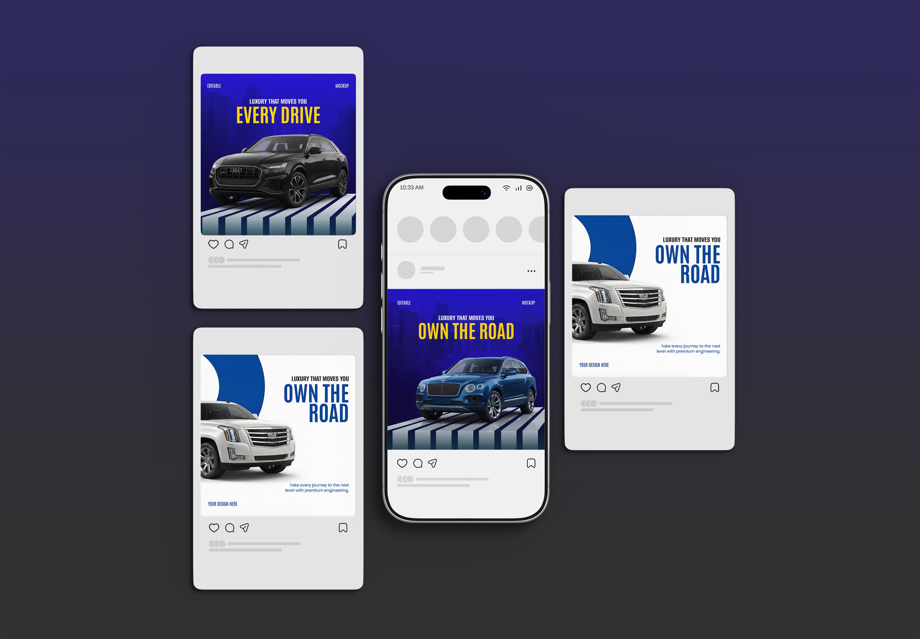 Social Feed Branding Mockup | MockupHive