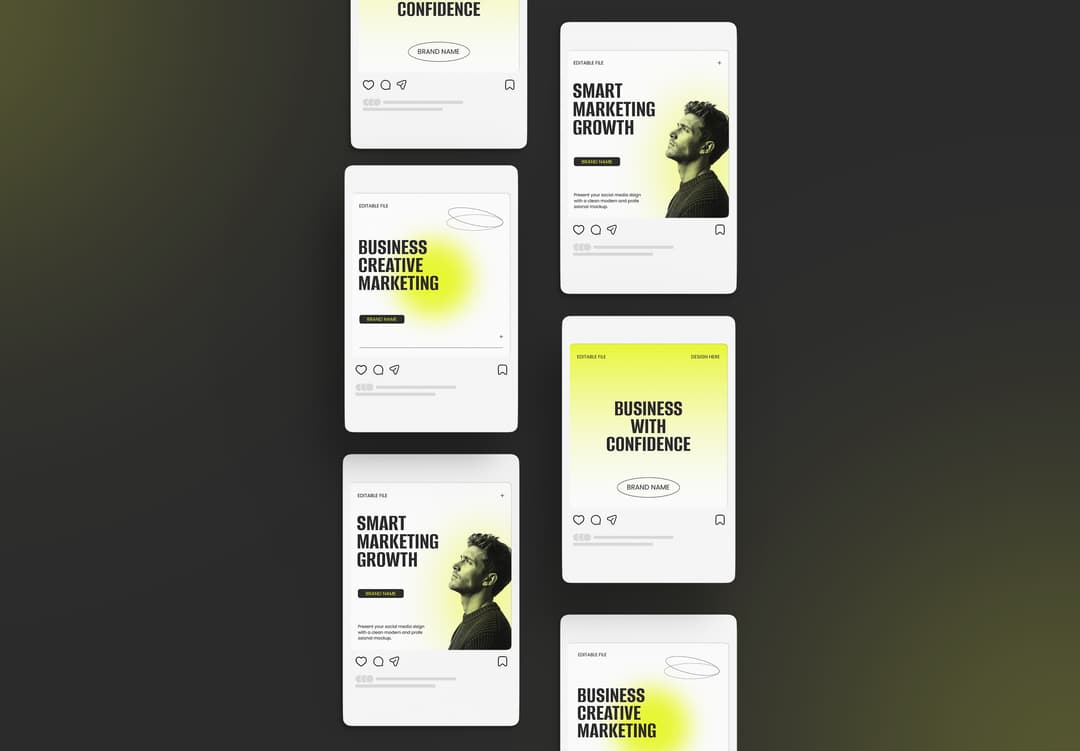 Business Social Feed Mockup | MockupHive